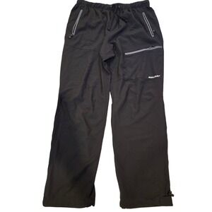 BALEAF Mens Black Athletic Pants XL Drawstring Pockets Zippers Outdoor